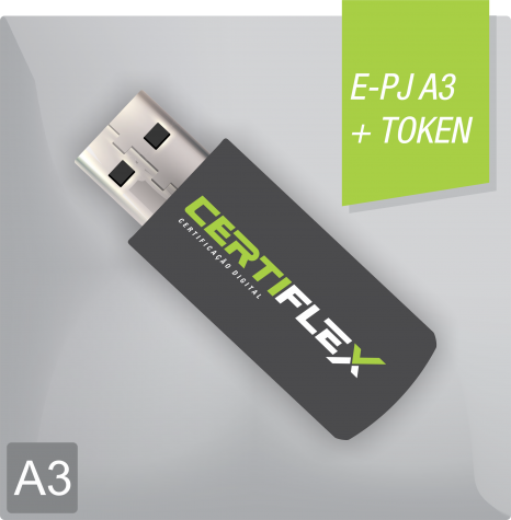 Certificado Digital para Pessoa Jurídica A3 em token (e-PJ A3)