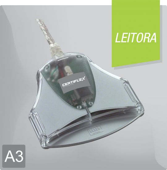 Leitora para certificados digitais do tipo A3