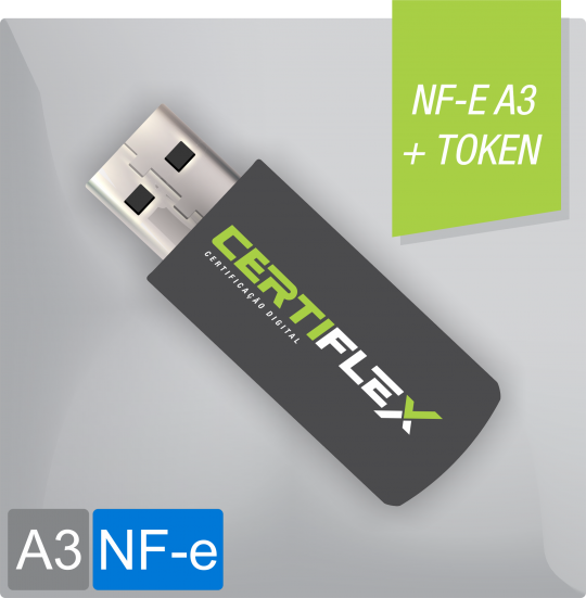 Certificado Digital para Nota Fiscal Eletrônica A3 em token (NF-e A3)